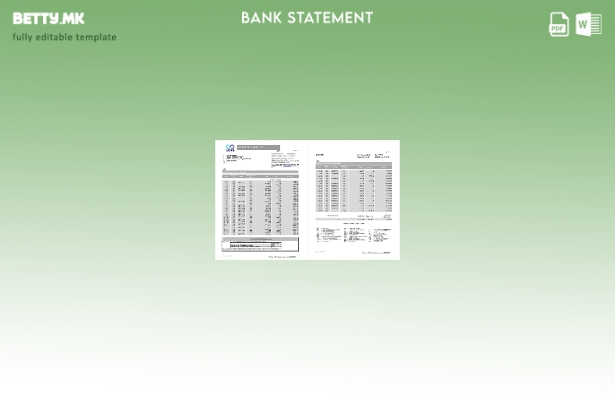 Модерен стил Филипини UCPB шаблон за извод од банка